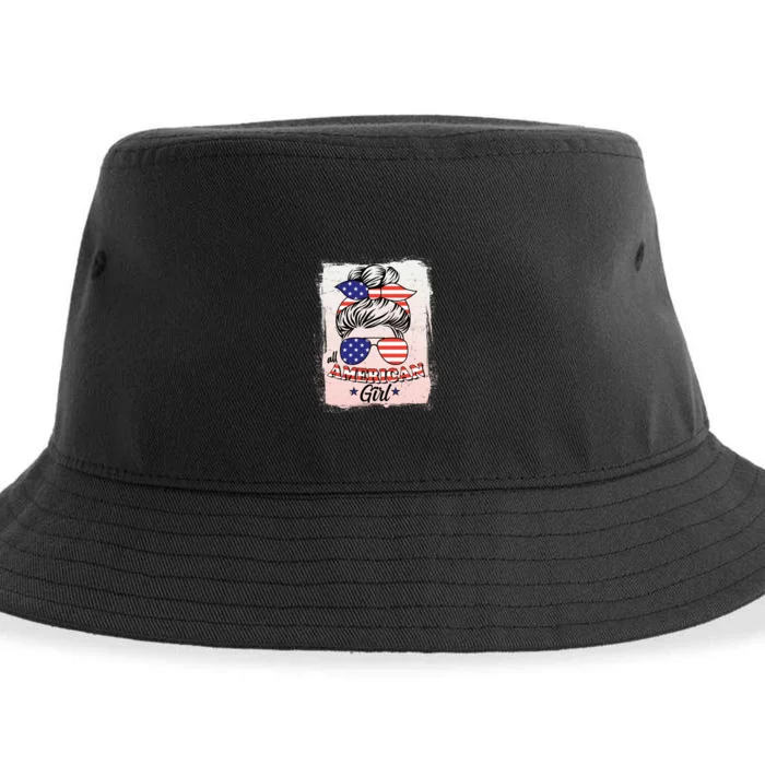 All American Girl USA American Flag Sustainable Bucket Hat