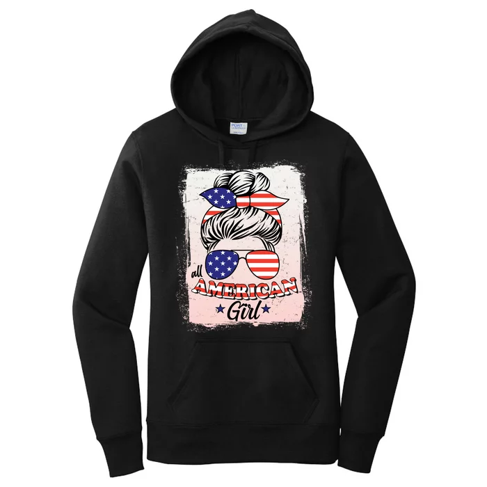 All American Girl USA American Flag Women's Pullover Hoodie