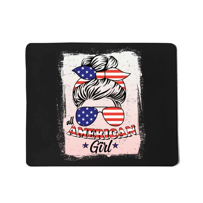 All American Girl USA American Flag Mousepad