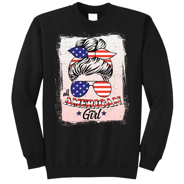 All American Girl USA American Flag Tall Sweatshirt