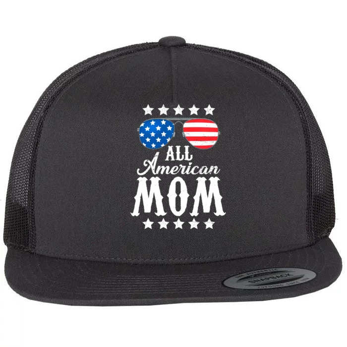 All American Mom Flat Bill Trucker Hat