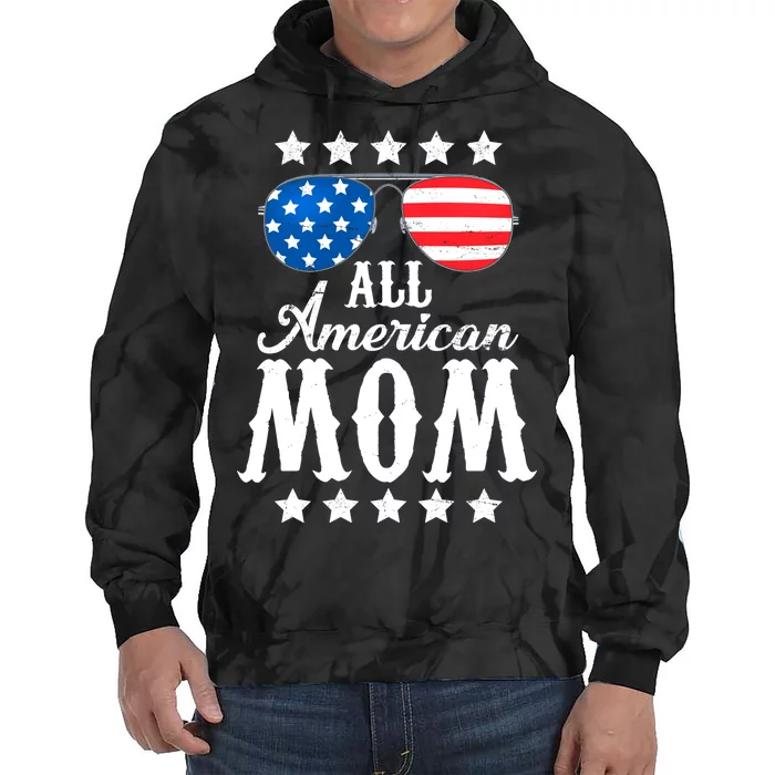 All American Mom Tie Dye Hoodie