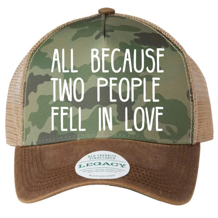 All Because Two People Fell in Love Legacy Tie Dye Trucker Hat