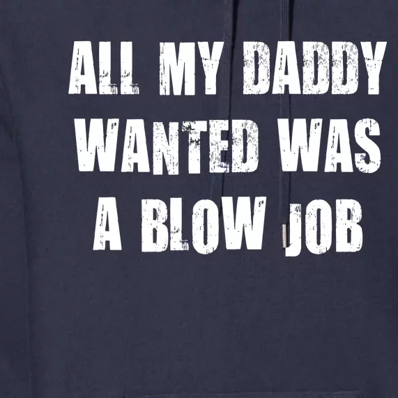 All Daddy Wanted Was A Blow Job Premium Hoodie