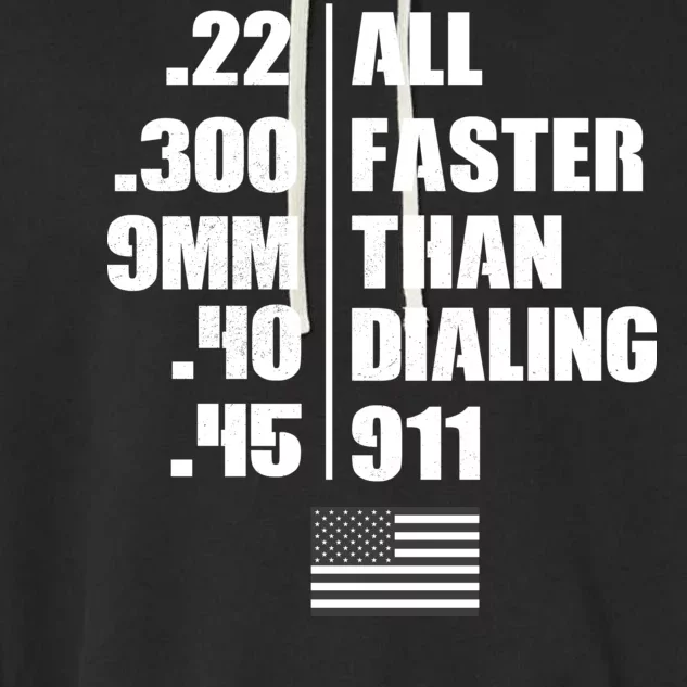 All Faster Than Dialing 911 Garment-Dyed Fleece Hoodie