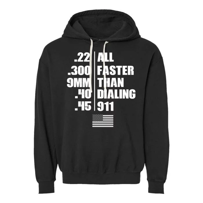 All Faster Than Dialing 911 Garment-Dyed Fleece Hoodie