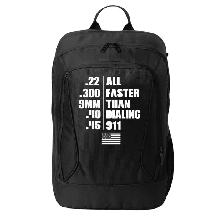 All Faster Than Dialing 911 City Backpack