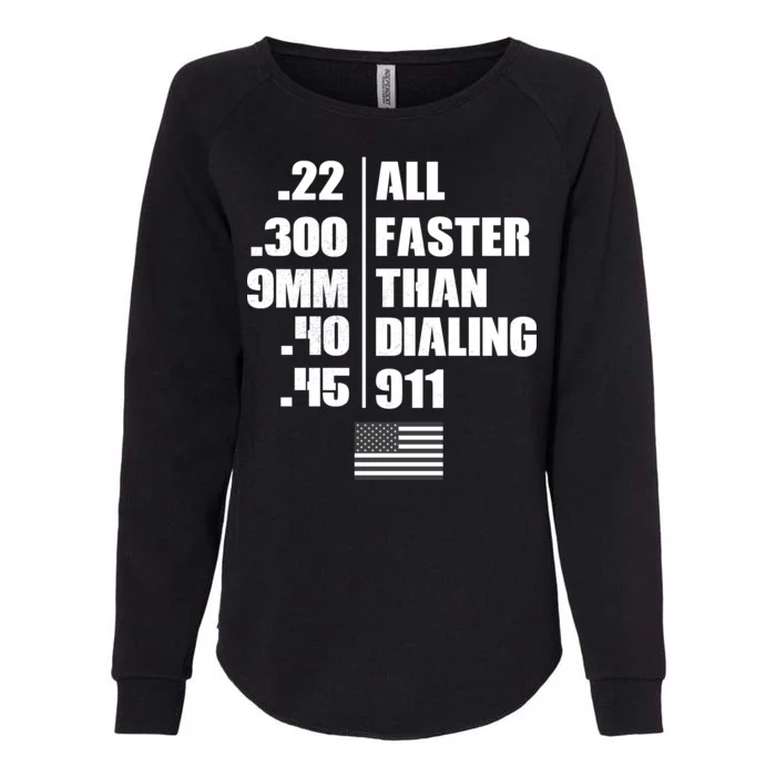 All Faster Than Dialing 911 Womens California Wash Sweatshirt