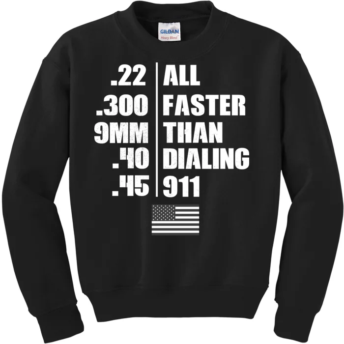 All Faster Than Dialing 911 Kids Sweatshirt