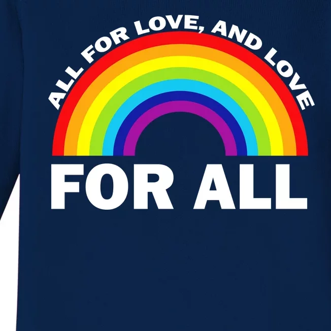 All For Love And Love For All Baby Long Sleeve Bodysuit