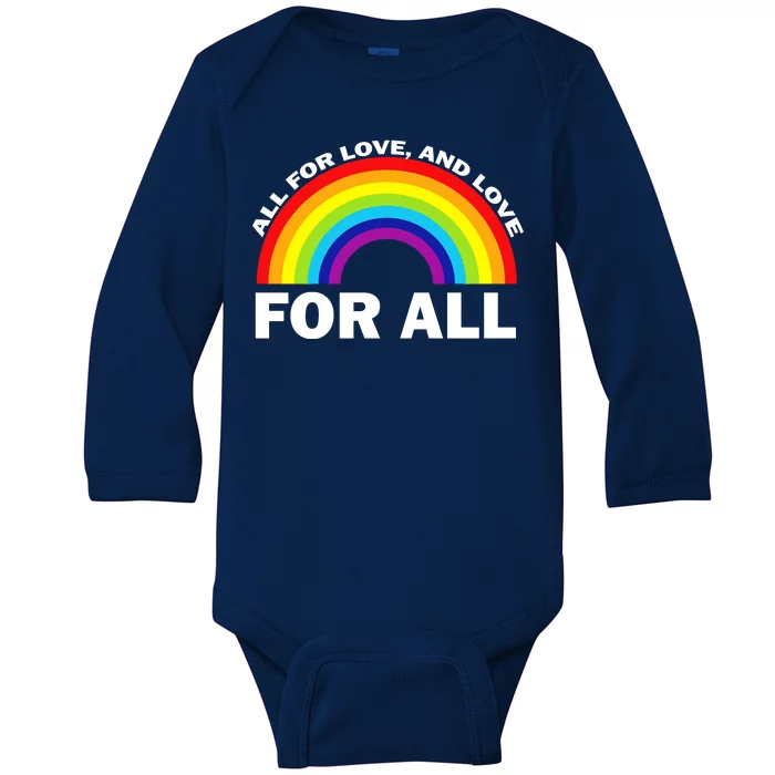 All For Love And Love For All Baby Long Sleeve Bodysuit