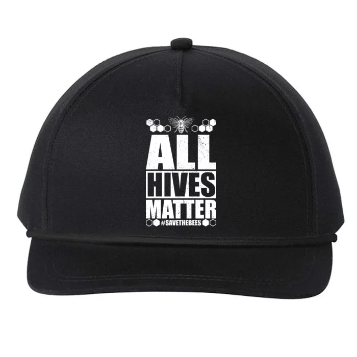 All Hives Matter Save The Bees Snapback Five-Panel Rope Hat