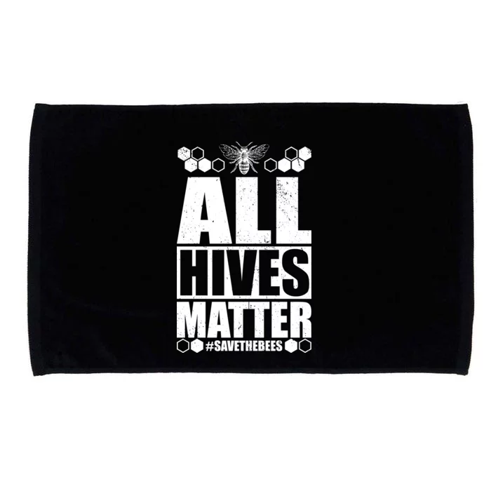 All Hives Matter Save The Bees Microfiber Hand Towel