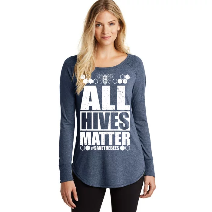 All Hives Matter Save The Bees Women's Perfect Tri Tunic Long Sleeve Shirt