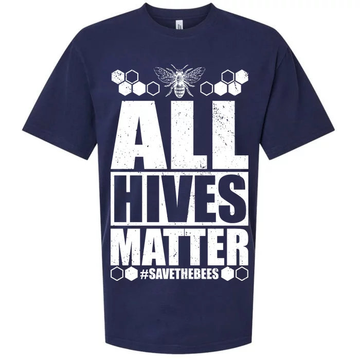 All Hives Matter Save The Bees Sueded Cloud Jersey T-Shirt