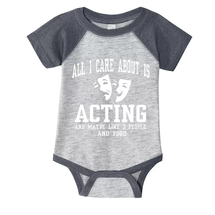 All I Care About Is Acting Infant Baby Jersey Bodysuit