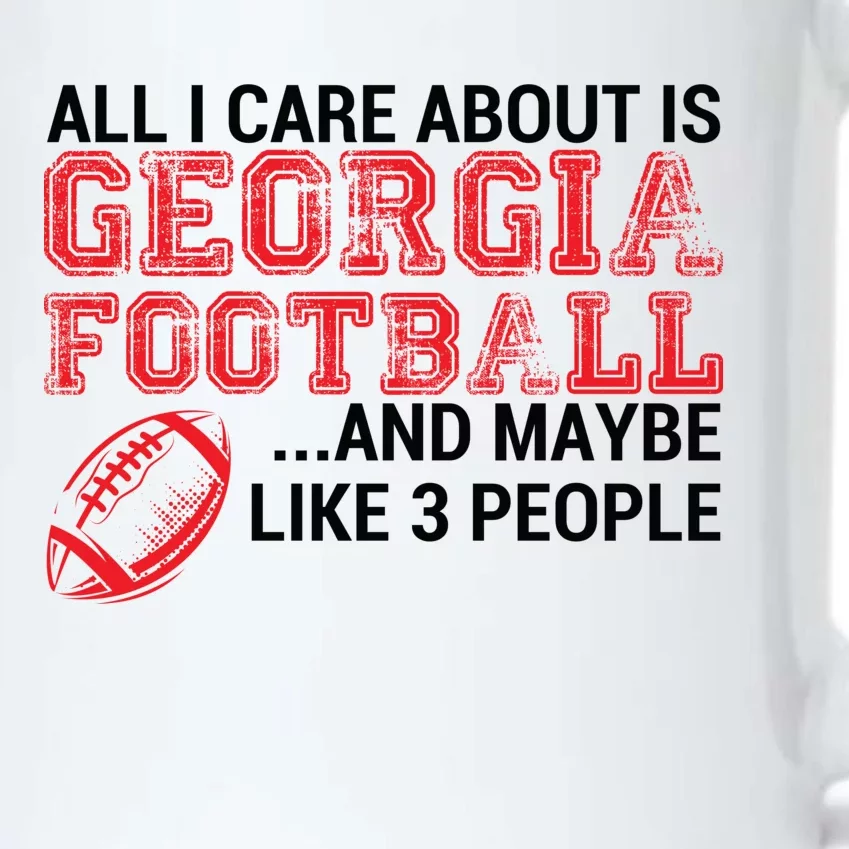 All I Care About Is Georgia Football Black Color Changing Mug