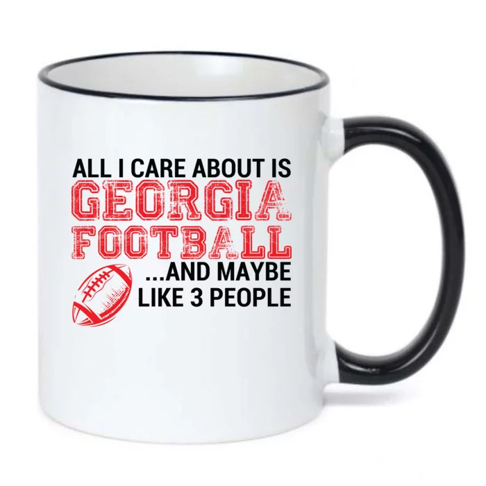 All I Care About Is Georgia Football Black Color Changing Mug