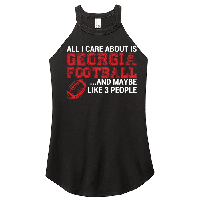 All I Care About Is Georgia Football Women’s Perfect Tri Rocker Tank