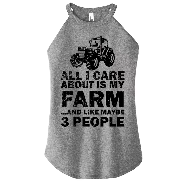 All I Care About is My Farm & Like 3 People Women’s Perfect Tri Rocker Tank