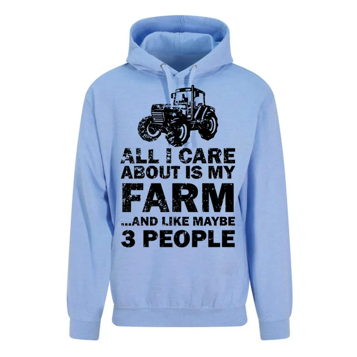 All I Care About is My Farm & Like 3 People Unisex Surf Hoodie