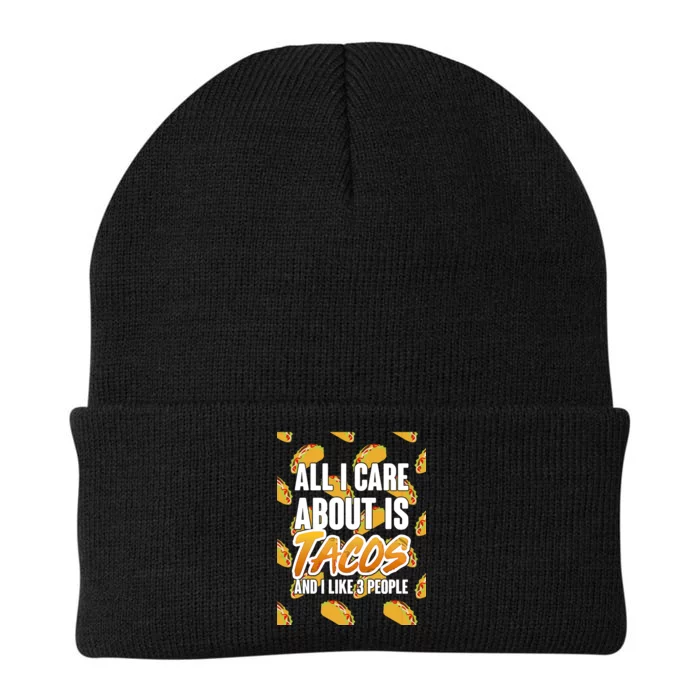 All I Care About Is Tacos Knit Cap Winter Beanie