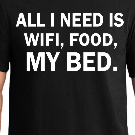 All I Need Is Wifi Food Pajama Set