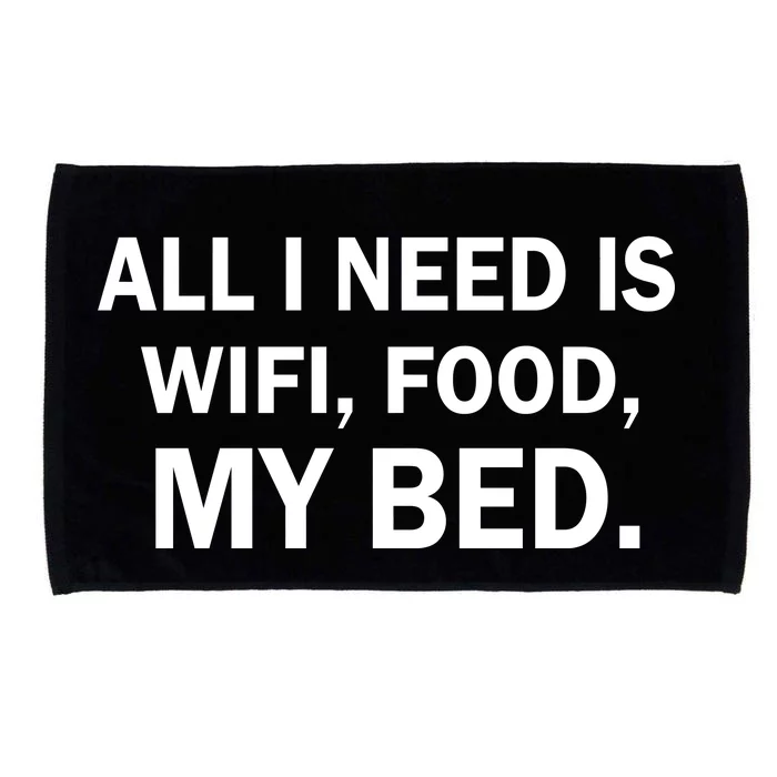 All I Need Is Wifi Food Microfiber Hand Towel