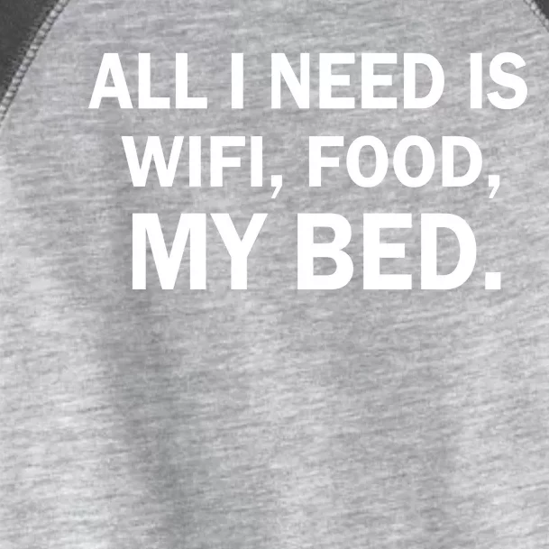 All I Need Is Wifi Food Toddler Fine Jersey T-Shirt