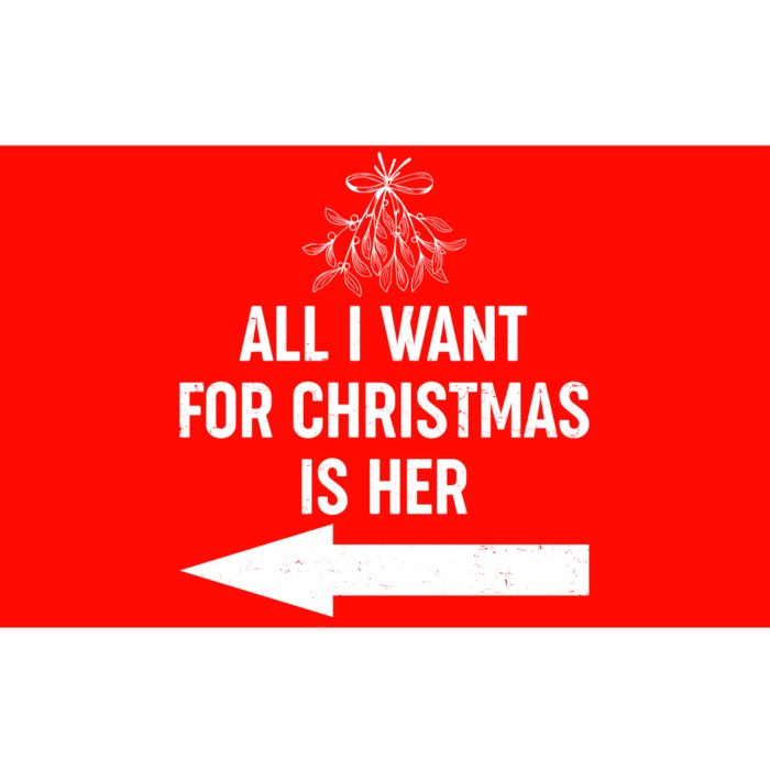 All I Want For Christmas Is Her Matching Couples Bumper Sticker