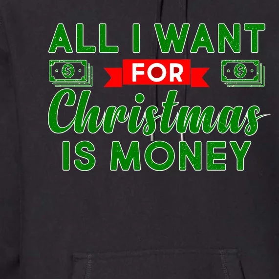 All I Want for Christmas is Money Premium Hoodie