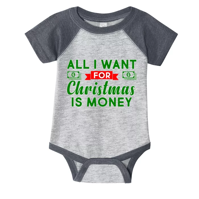 All I Want for Christmas is Money Infant Baby Jersey Bodysuit