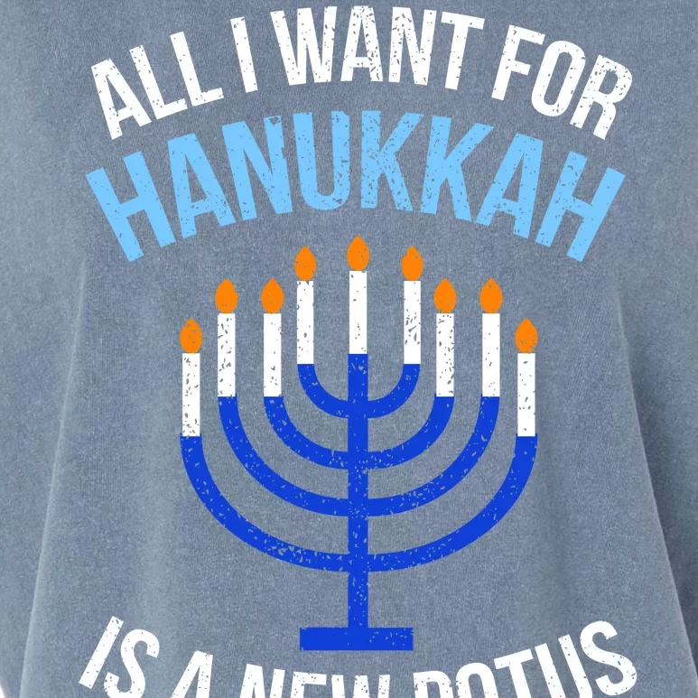 All I Want For Hanukkah Is A New Potus Garment-Dyed Women's Muscle Tee