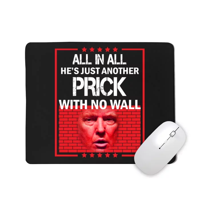 All In All He's Just Another Prick With No Wall Mousepad