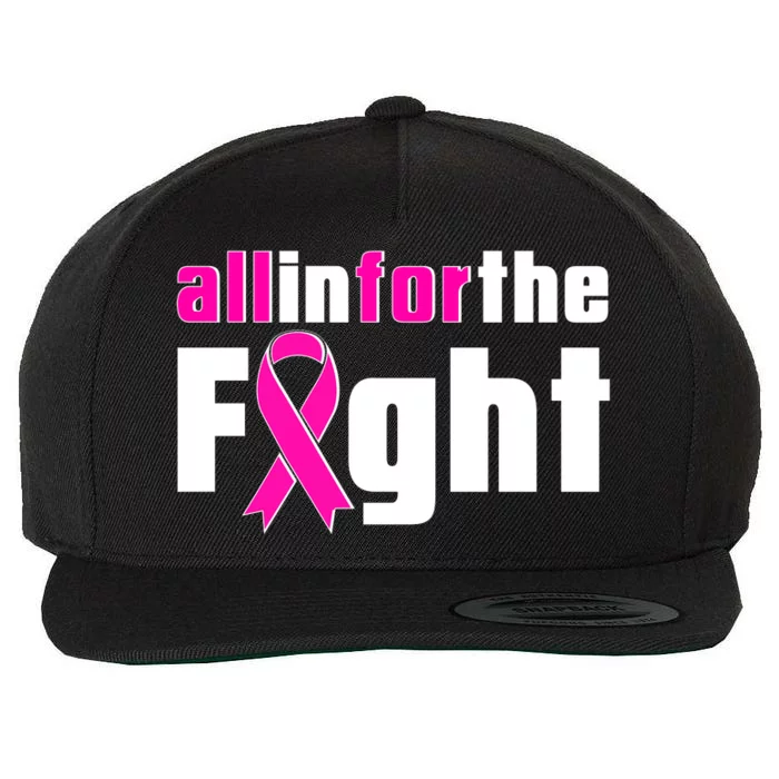 All In For The Fight Breast Cancer Awareness Wool Snapback Cap