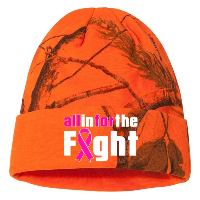 All In For The Fight Breast Cancer Awareness Kati - 12in Camo Beanie