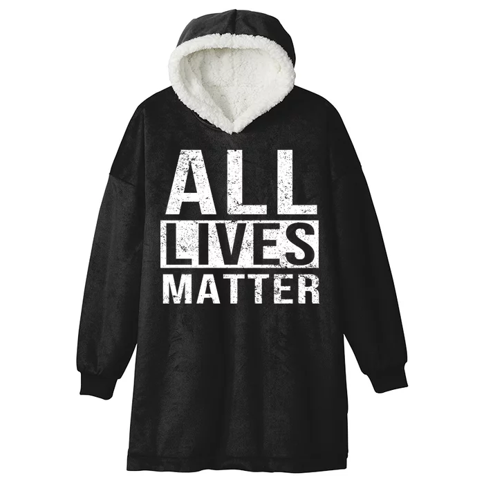 All Lives Matter Hooded Wearable Blanket