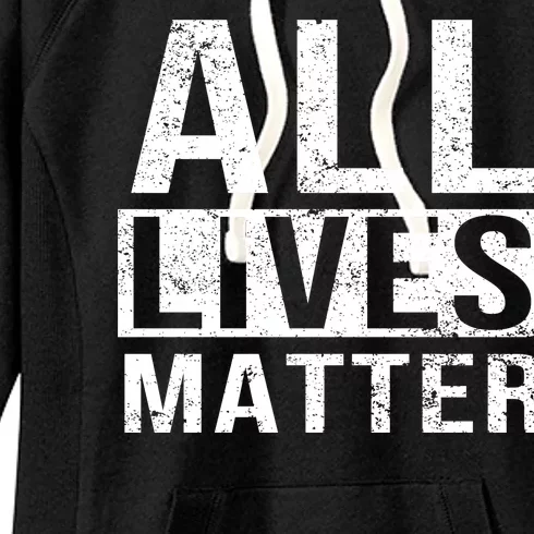 All Lives Matter Women's Fleece Hoodie