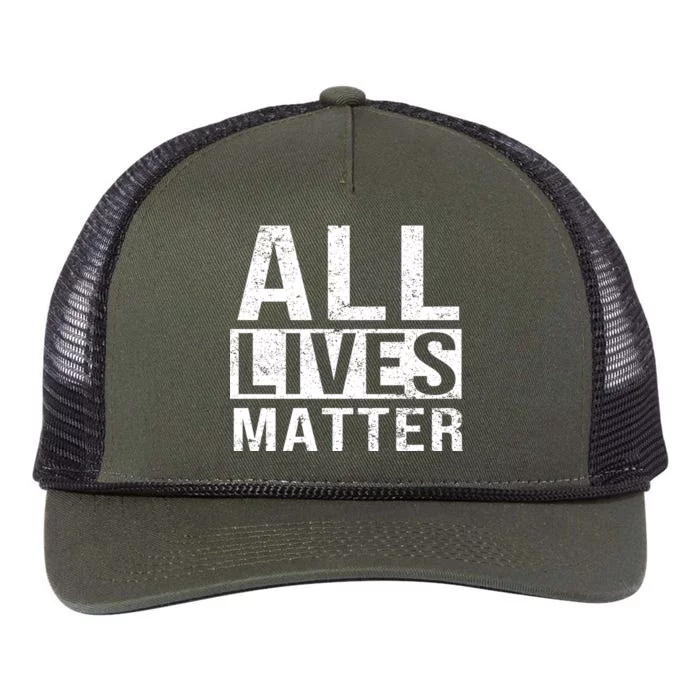 All Lives Matter Retro Rope Trucker Hat Cap