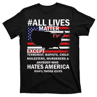 All lives matter except clearance shirt