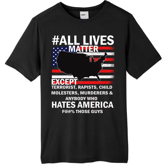 All Lives Matter Except ChromaSoft Performance T-Shirt