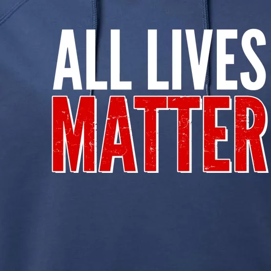 All Lives Matter Protest Performance Fleece Hoodie