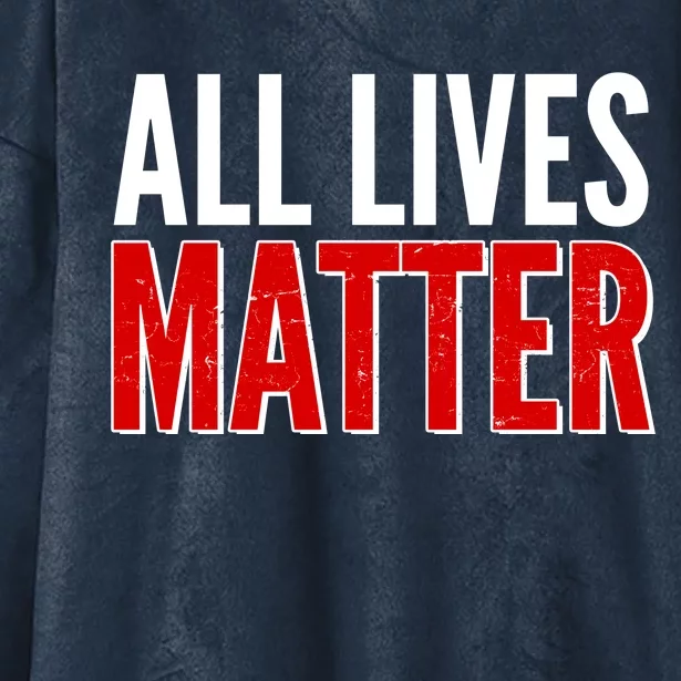 All Lives Matter Protest Hooded Wearable Blanket