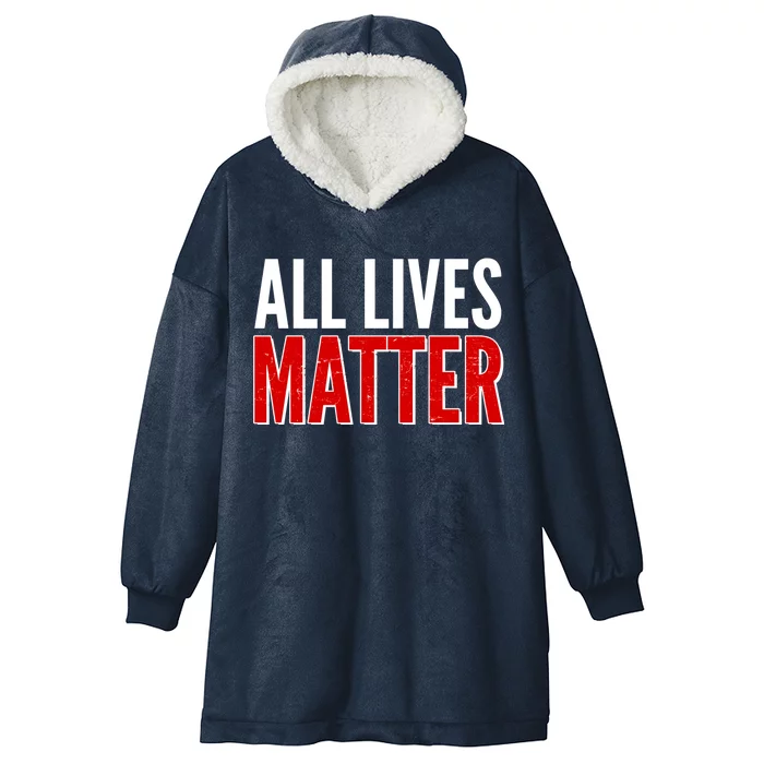 All Lives Matter Protest Hooded Wearable Blanket