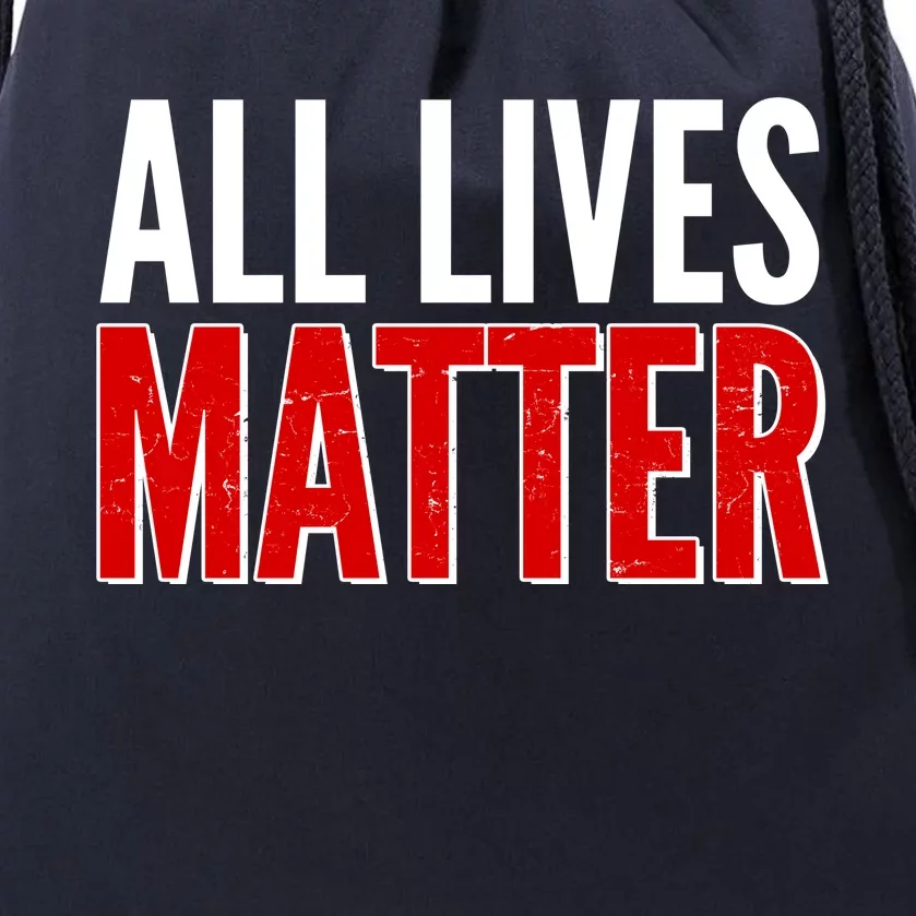 All Lives Matter Protest Drawstring Bag