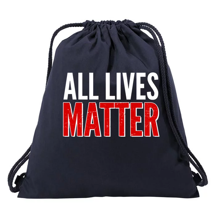 All Lives Matter Protest Drawstring Bag