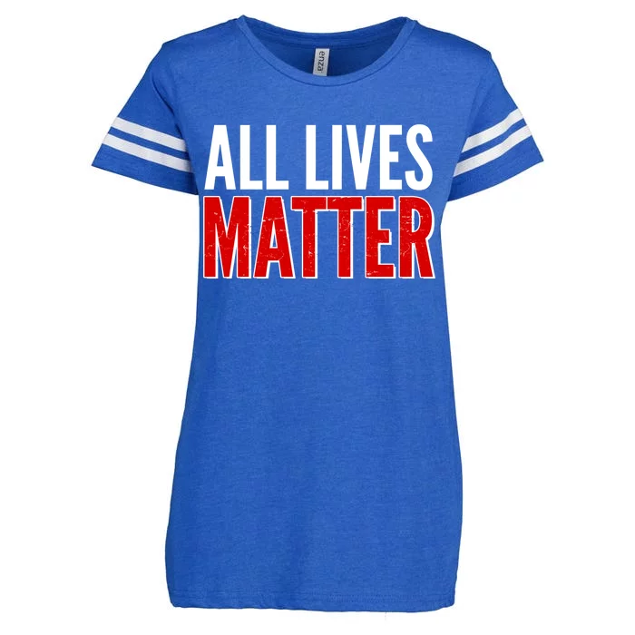 All Lives Matter Protest Enza Ladies Jersey Football T-Shirt