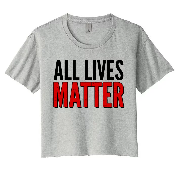 All Lives Matter Protest Women's Crop Top Tee