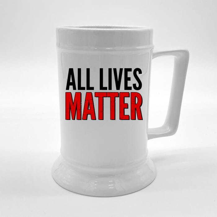 All Lives Matter Protest Front & Back Beer Stein