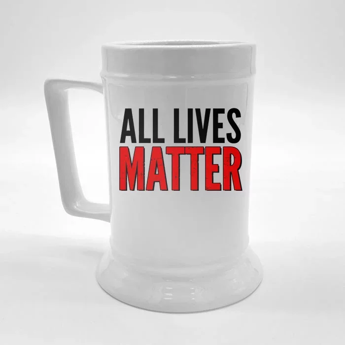 All Lives Matter Protest Front & Back Beer Stein